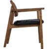 Tolka Chair, Teak with Leather Seat