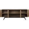 Illusion Sideboard with Iron Base, Dark Walnut