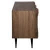 Illusion Sideboard with Iron Base, Dark Walnut