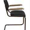 0045 Dining Arm Chair, Vintage Black Leather