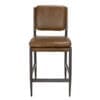 WOOSTER COUNTER CHAIR, Cuba Brown Leather