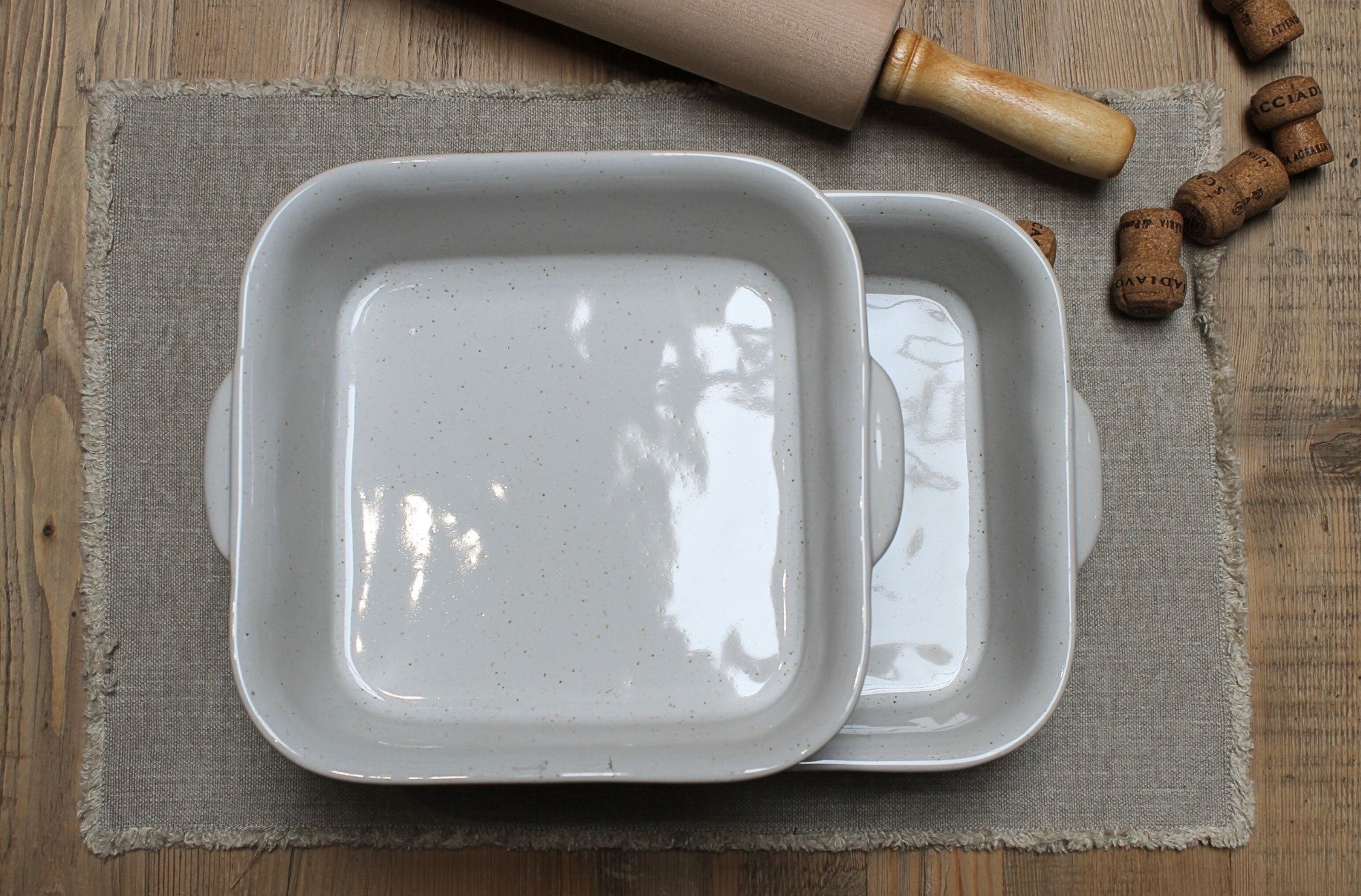 Baker Rect - 14" White