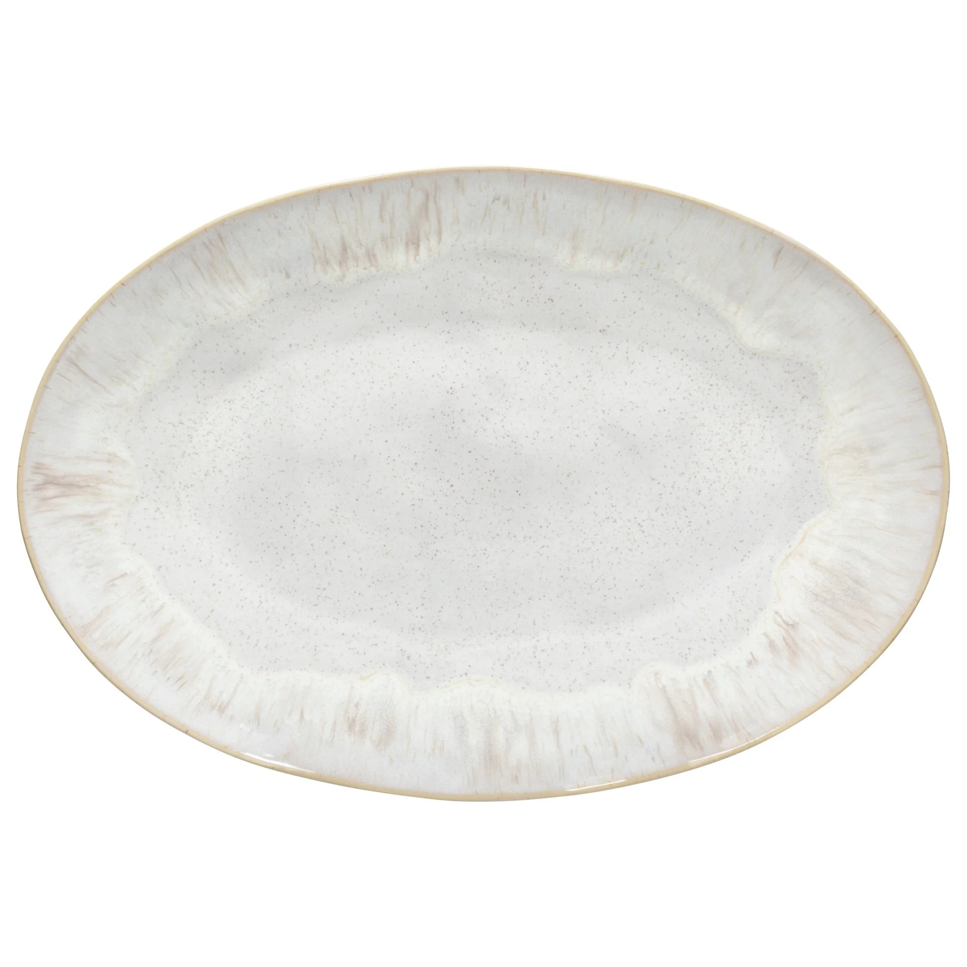 Oval platter 18” - Eivissa sand beige