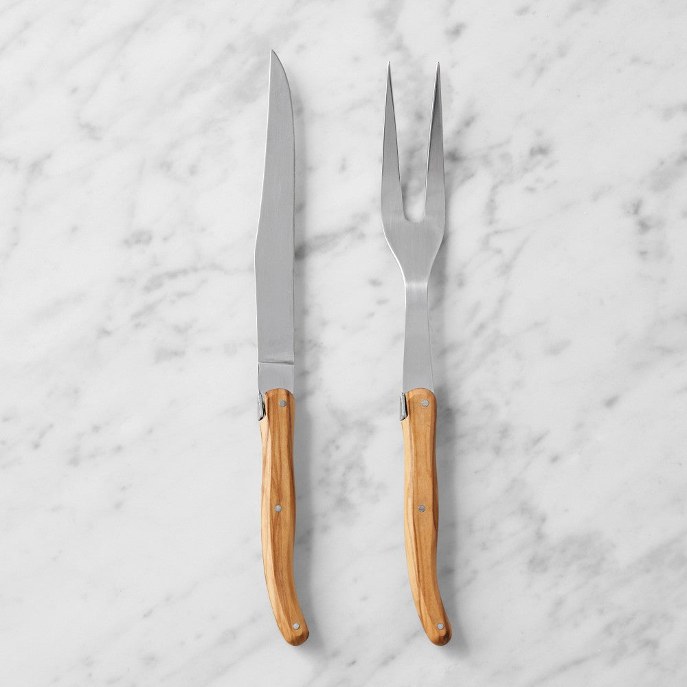Carving Set Olivewood (With Box)