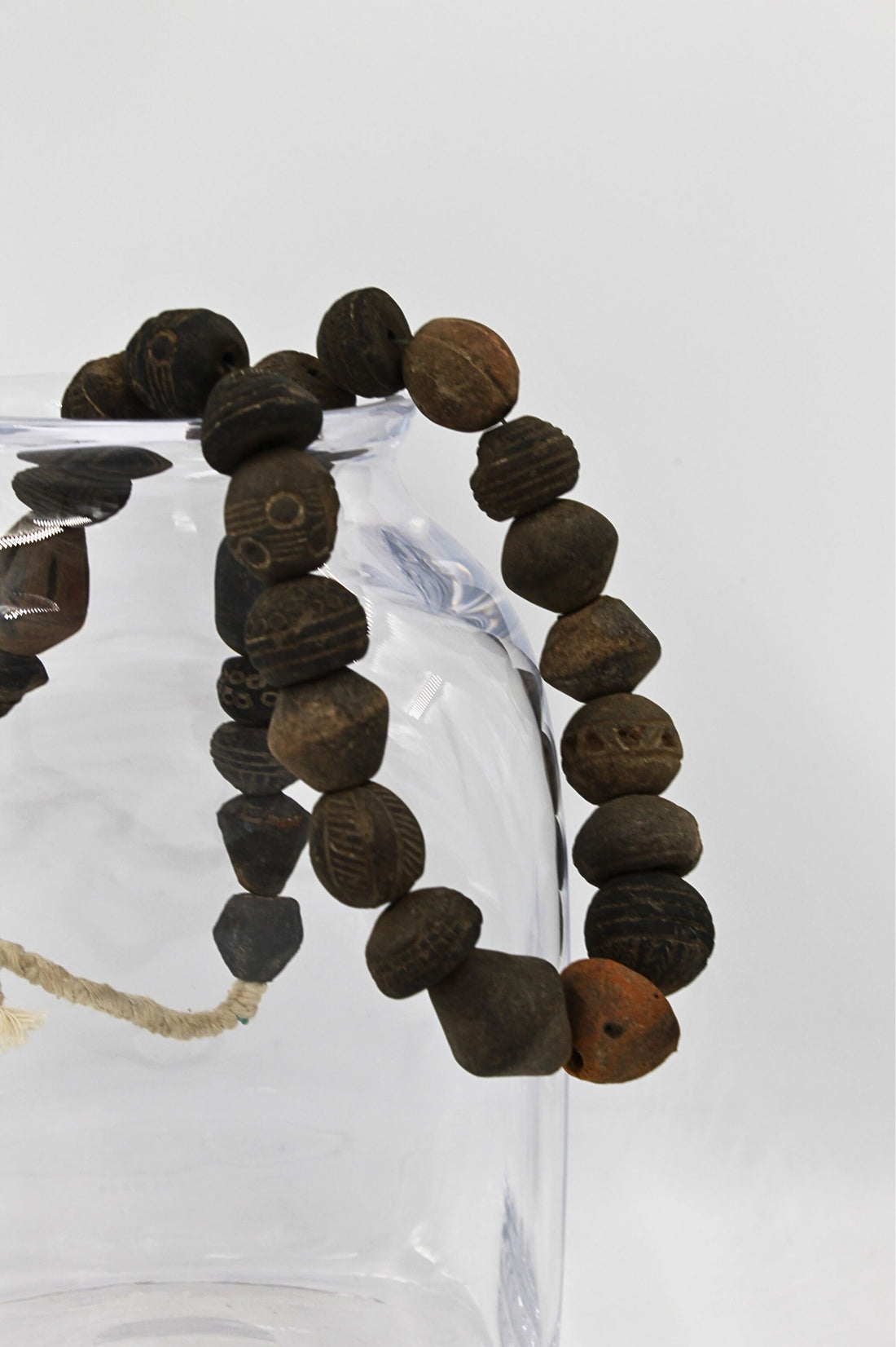 Vintage African Colored Clay Beads