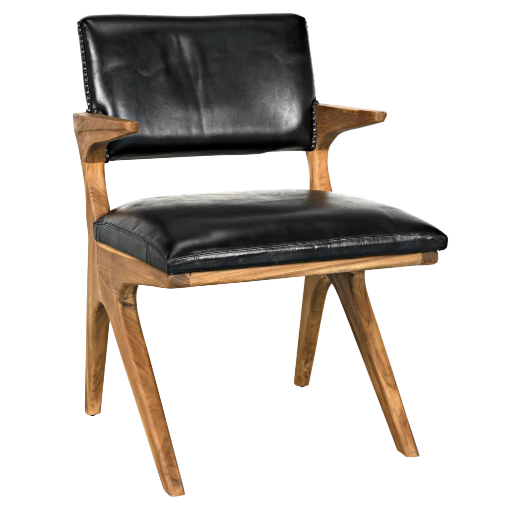Dolores Chair, Teak with Leather