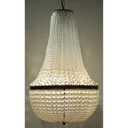 Mist Chandelier, Black Iron
