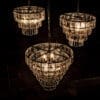 Carnegie Chandelier, Medium, Black Iron