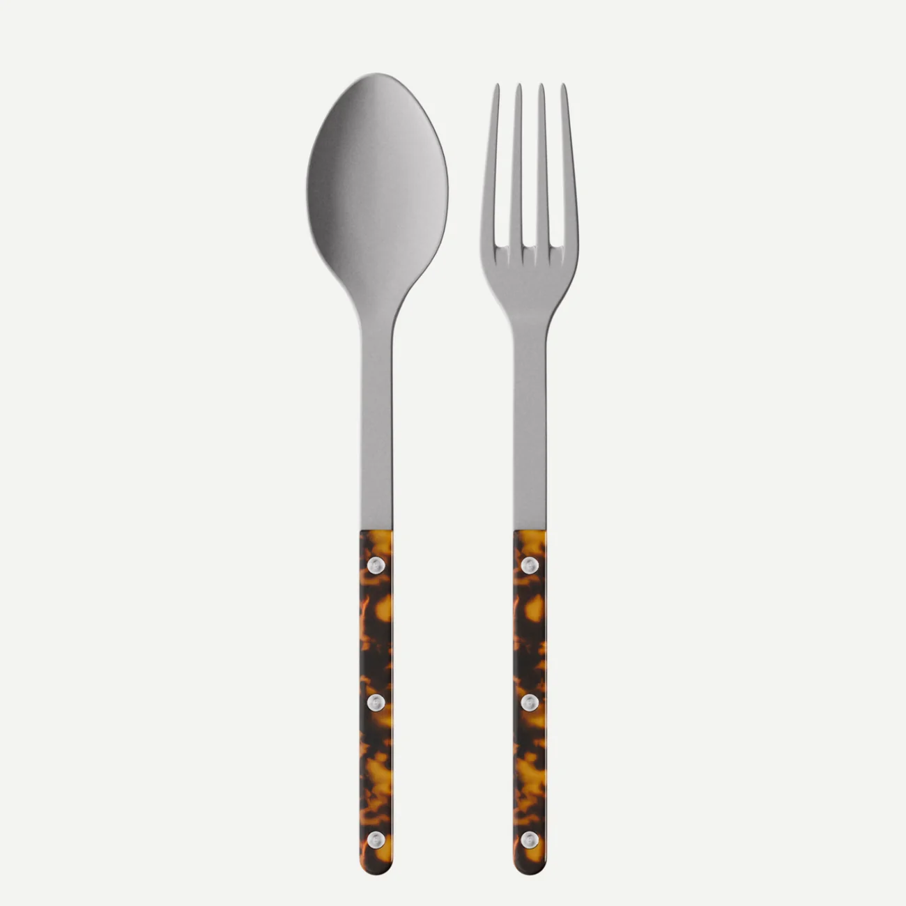 Bistrot Vintage Tortoise, Faux Tortoise 2 Piece Serving Set